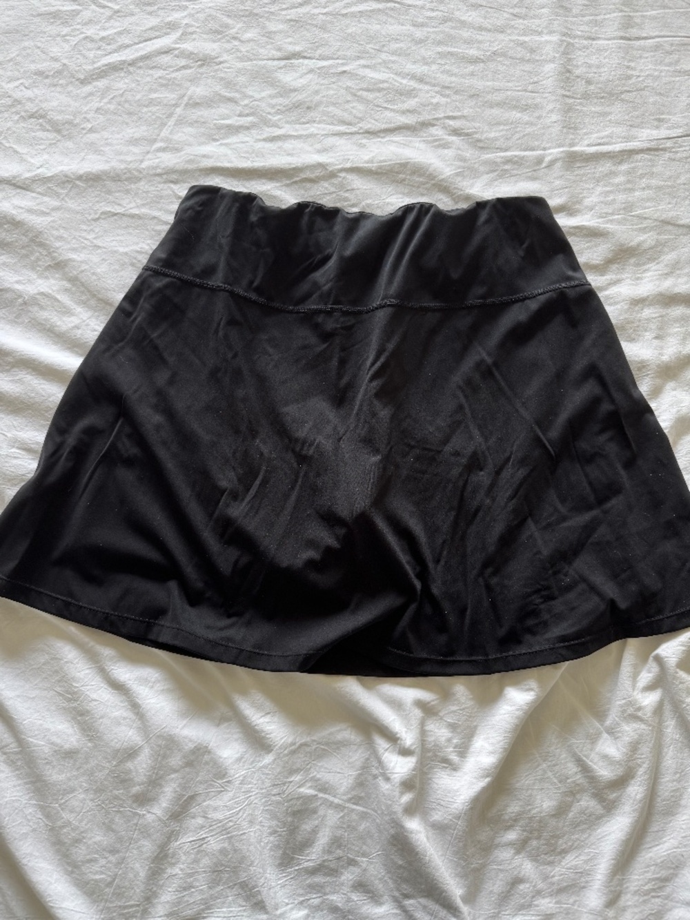 Black Tennis Skirt with Built-in Shorts